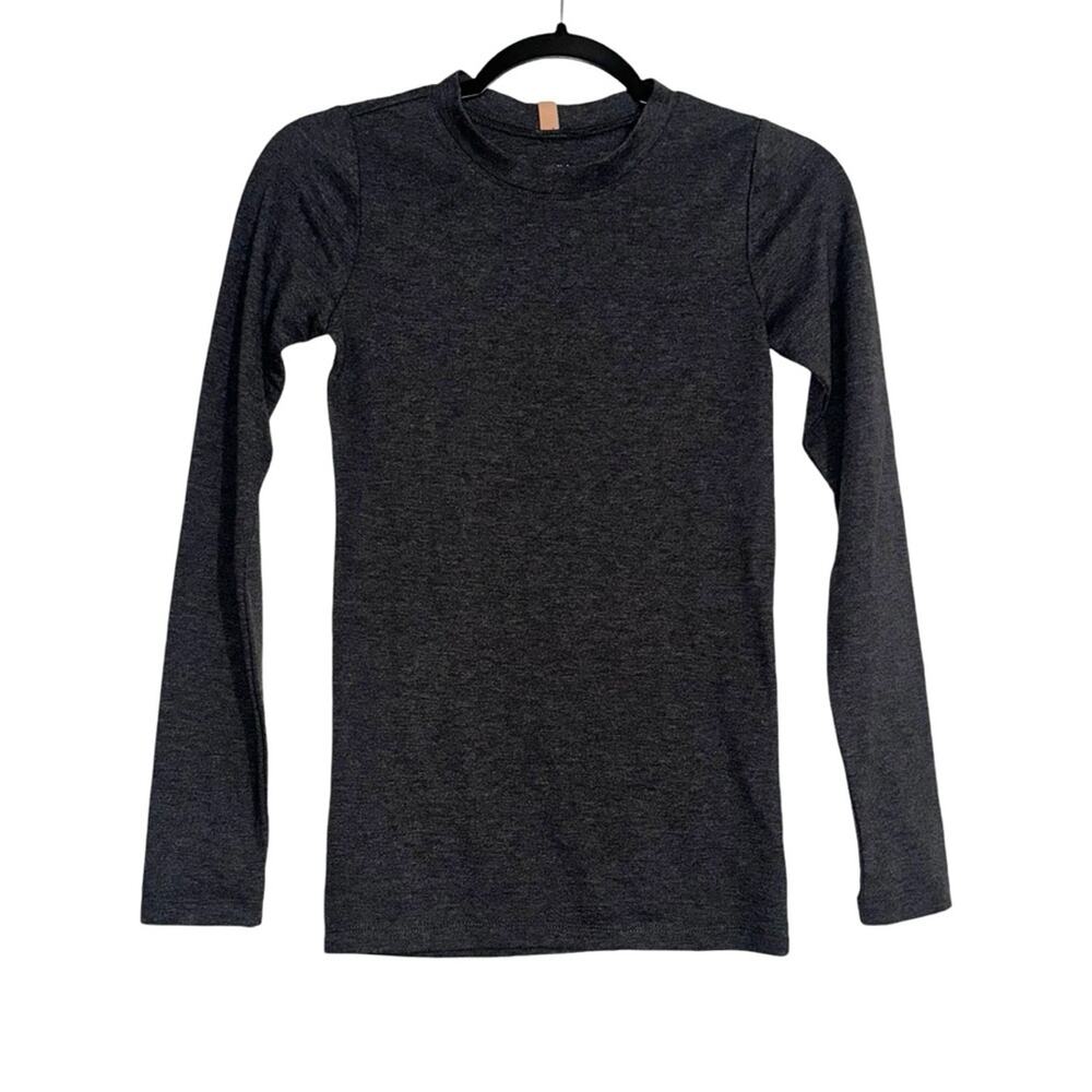 NWOT Lunya Restore Pima Cotton Blend Long Sleeve Gray Baselayer Top XS
